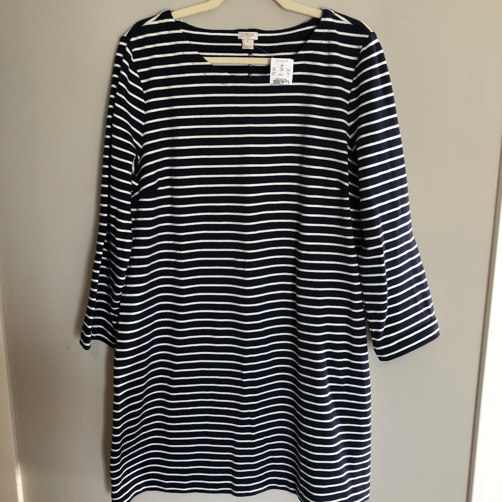 J. Crew Striped Shift Dress